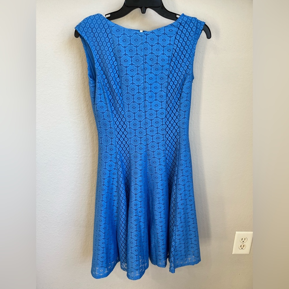 Blue knee length dress